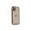 Mey İthalat®   iPhone 12 Pro Kılıf Liva Taşlı Silikon - Kırmızı