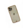 Mey İthalat®   iPhone 12 Pro Kılıf Liva Taşlı Silikon - Pembe