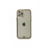 Mey İthalat®   iPhone 12 Pro Kılıf Liva Taşlı Silikon - Siyah