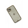 Mey İthalat®   iPhone 12 Pro Kılıf Liva Taşlı Silikon - Siyah
