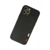 Mey İthalat®   iPhone 12 Pro Kılıf Loop Deri Silikon - Siyah