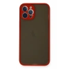 Mey İthalat®   iPhone 12 Pro Kılıf Montreal Silikon Kapak - Kırmızı