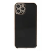 Mey İthalat®   iPhone 12 Pro Kılıf Volet Silikon - Siyah