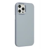 Mey İthalat®   iPhone 12 Pro Max Kılıf Asya Deri Silikon - Sierra Blue