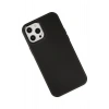 Mey İthalat®   iPhone 12 Pro Max Kılıf Asya Deri Silikon - Siyah