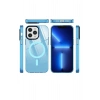 Mey İthalat®   iPhone 12 Pro Max Kılıf Beta Magneticsafe Silikon - Mavi