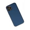 Mey İthalat®   iPhone 12 Pro Max Kılıf Coco Deri Silikon Kapak - Açık Mavi
