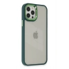 Mey İthalat®   iPhone 12 Pro Max Kılıf Dora Kapak - Haki Yeşil