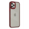 Mey İthalat®   iPhone 12 Pro Max Kılıf Dora Kapak - Kırmızı