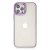 Mey İthalat®   iPhone 12 Pro Max Kılıf Dora Kapak - Lila