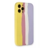 Mey İthalat®   iPhone 12 Pro Max Kılıf Ebruli Lansman Silikon - Sarı-Mavi