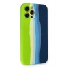 Mey İthalat®   iPhone 12 Pro Max Kılıf Ebruli Lansman Silikon - Yeşil-Koyu Yeşil