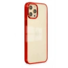 Mey İthalat®   iPhone 12 Pro Max Kılıf Element Silikon - Kırmızı