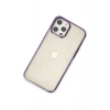Mey İthalat®   iPhone 12 Pro Max Kılıf Element Silikon - Mor