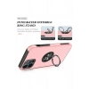 Mey İthalat®   iPhone 12 Pro Max Kılıf Elit Yüzüklü Kapak - Pembe