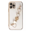 Mey İthalat®   iPhone 12 Pro Max Kılıf Esila Silikon - Beyaz