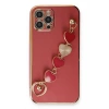Mey İthalat®   iPhone 12 Pro Max Kılıf Esila Silikon - Kırmızı
