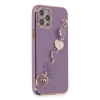 Mey İthalat®   iPhone 12 Pro Max Kılıf Esila Silikon - Mor