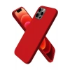 Mey İthalat®   iPhone 12 Pro Max Kılıf First Silikon - Koyu Kırmızı