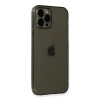 Mey İthalat®   iPhone 12 Pro Max Kılıf Fly Lens Silikon - Siyah
