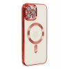 Mey İthalat®   iPhone 12 Pro Max Kılıf Kross Magneticsafe Kapak - Kırmızı