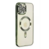 Mey İthalat®   iPhone 12 Pro Max Kılıf Kross Magneticsafe Kapak - Koyu Yeşil