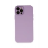 Mey İthalat®   iPhone 12 Pro Max Kılıf Lansman Glass Kapak - Lila