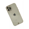 Mey İthalat®   iPhone 12 Pro Max Kılıf Liva Taşlı Silikon - Beyaz
