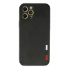 Mey İthalat®   iPhone 12 Pro Max Kılıf Loop Deri Silikon - Siyah