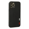 Mey İthalat®   iPhone 12 Pro Max Kılıf Loop Deri Silikon - Siyah