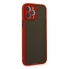 Mey İthalat®   iPhone 12 Pro Max Kılıf Montreal Silikon Kapak - Kırmızı