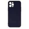 Mey İthalat®   iPhone 12 Pro Max Kılıf Nano içi Kadife Silikon - Lacivert