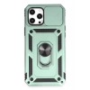 Mey İthalat®   iPhone 12 Pro Max Kılıf Pars Lens Yüzüklü Silikon - Yeşil