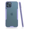 Mey İthalat®   iPhone 12 Pro Max Kılıf Platin Silikon - Lila