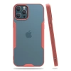 Mey İthalat®   iPhone 12 Pro Max Kılıf Platin Silikon - Pembe