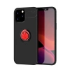 Mey İthalat®   iPhone 12 Pro Max Kılıf Range Yüzüklü Silikon - Siyah-Kırmızı