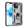 Mey İthalat®   iPhone 12 Pro Max Kılıf Sofya Yüzüklü Silikon Kapak - Gümüş