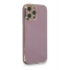 Mey İthalat®   iPhone 12 Pro Max Kılıf Volet Silikon - Mor
