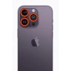 Mey İthalat®   iPhone 12 Pro Max Neon Fosforlu Kamera Lens - Turuncu