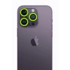 Mey İthalat®   iPhone 12 Pro Neon Fosforlu Kamera Lens - Yeşil