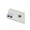 Mey İthalat®   iPhone 12 Rainbow Kamera Lens Koruma Cam - Mor