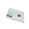 Mey İthalat®   iPhone 12 Rainbow Kamera Lens Koruma Cam - Mor
