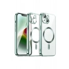 Mey İthalat®   iPhone 13 Kılıf Kross Magneticsafe Kapak - Koyu Yeşil