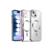 Mey İthalat®   iPhone 13 Kılıf Kross Magneticsafe Kapak - Titan Gri