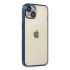 Mey İthalat®   iPhone 13 Kılıf  Lensli Silikon - Lacivert