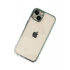 Mey İthalat®   iPhone 13 Kılıf  Lensli Silikon - Yeşil