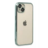 Mey İthalat®   iPhone 13 Kılıf  Lensli Silikon - Yeşil