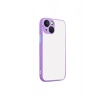 Mey İthalat®   iPhone 13 Kılıf Montreal Silikon Kapak - Mor