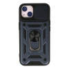 Mey İthalat®   iPhone 13 Kılıf Pars Lens Yüzüklü Silikon - Lacivert