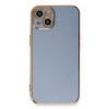 Mey İthalat®   iPhone 13 Kılıf Volet Silikon - Mavi